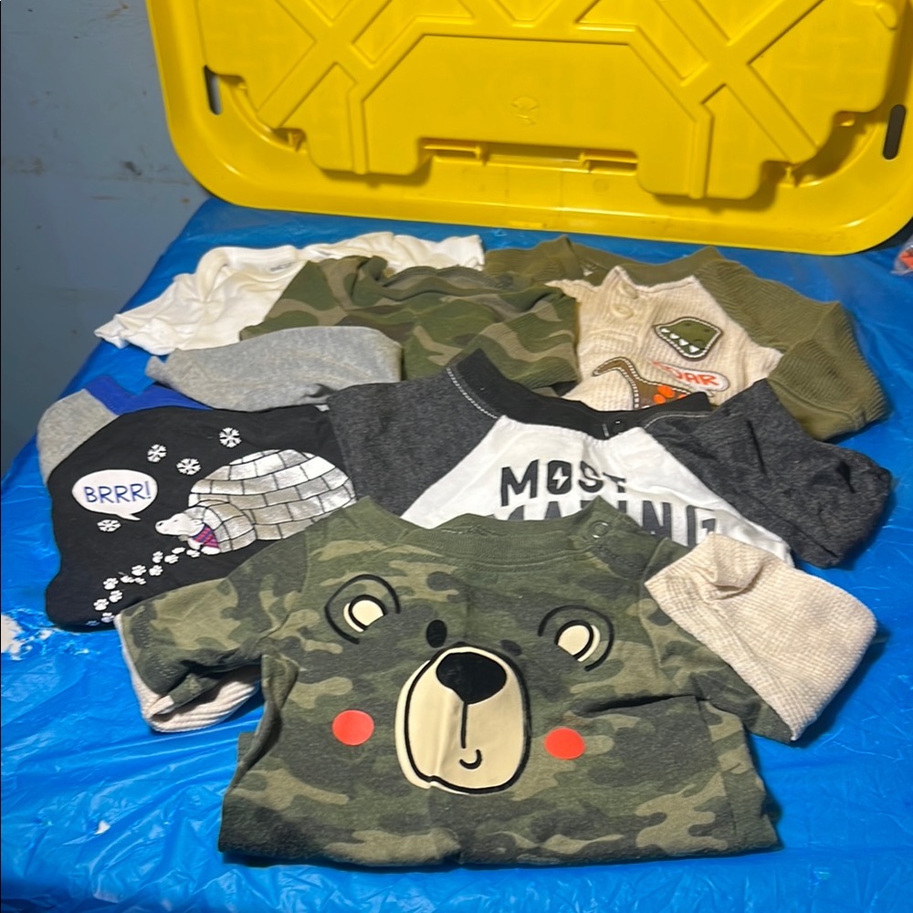 0-3 month boy one-piece lot 6ct